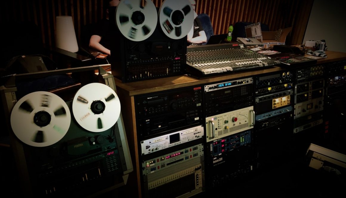 Skepticism Stormcrowfleet album remix in Astia-studio A control room.