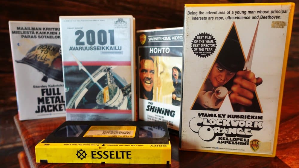 Stanley Kubrick's masterpieces on VHS tape
