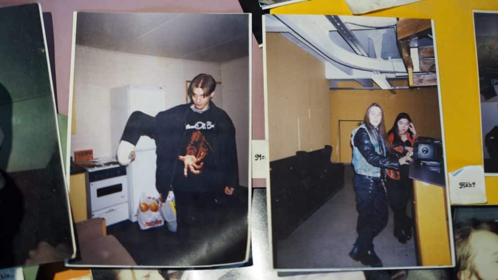 Hatebreeder – Janne Wirman, Alexi Laiho and Kimberly Goss at Astia-studio in 1998