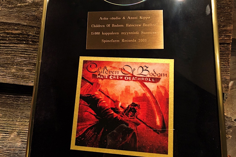 Children Of Bodom_ Hate Crew Deathroll -kultalevy cover