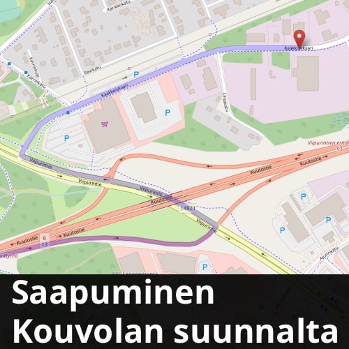 Saapuminen Astia-studiolle Kouvolan suunnalta 2021