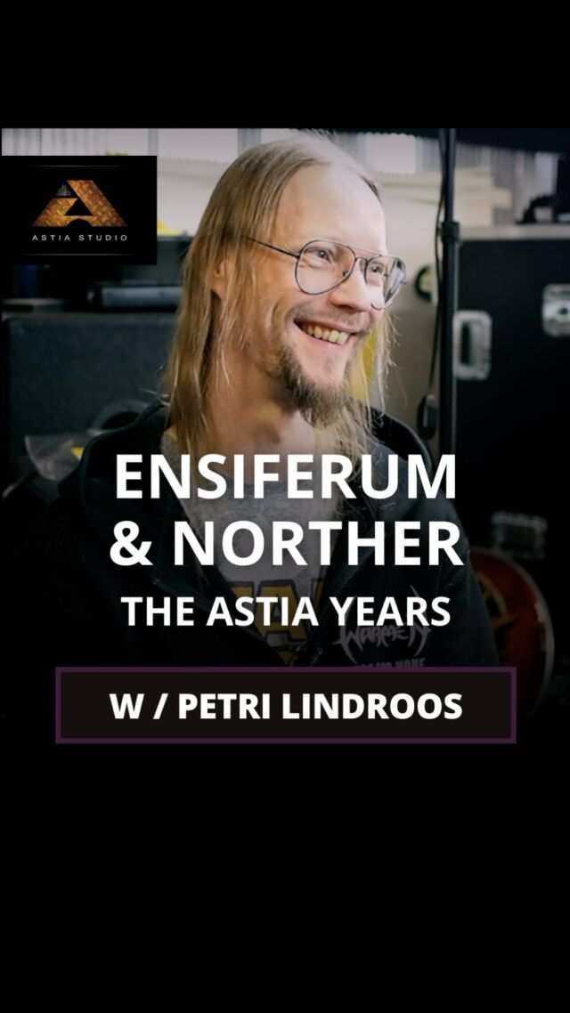 Teaser with Petri Lindroos: Ensiferum and Norther — The Astia years | 30 years of Astia-studio premiere on YouTube May 2  2024 at 8 PM GMT +2. ⭐️ Rare stories from the studio and on the road. Learn interesting facts about Ensiferum and Norther sessions at Astia-studio along with how Petri ended up as the frontman in Warmen and how it was to share a rehearsal room with Children of Bodom. 🤘 #petrilindroos #ensiferum #norther #anssikippo #tripdownmemorylane @ensiferummetal @norther_darkness @warmen_band @satanicnorthofficial @petri_prkl_lindroos