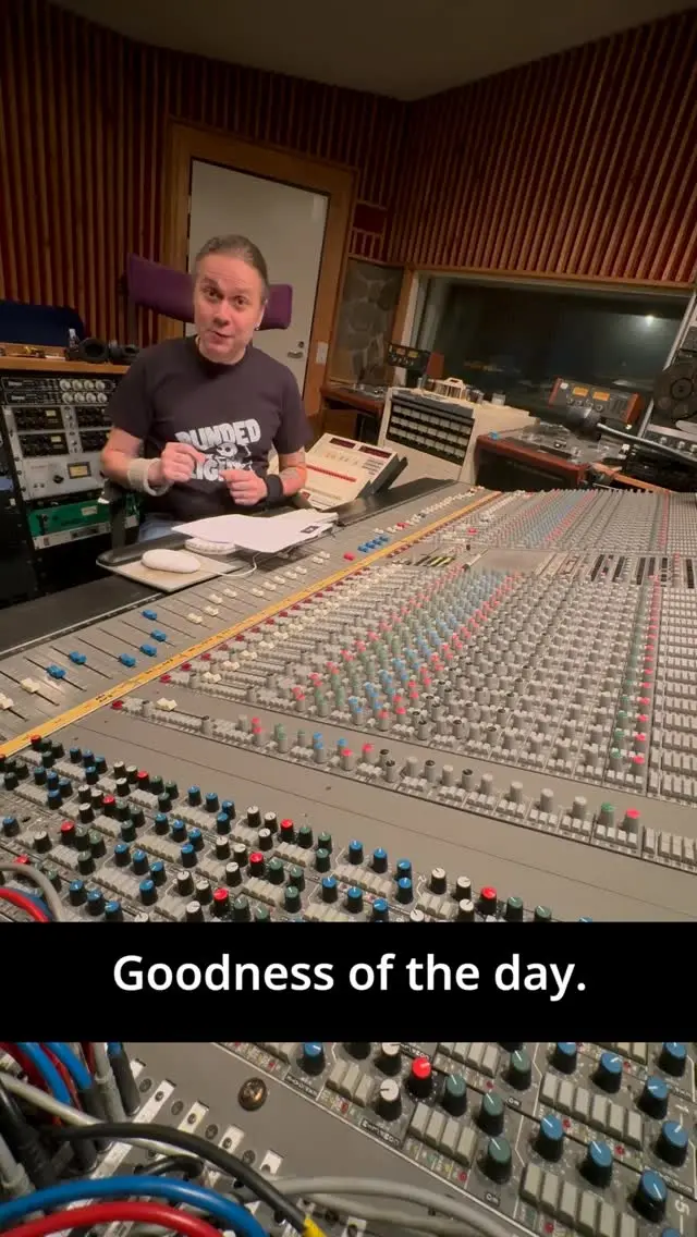 What is the best part of a reel-to-reel session? How does it feel to spend zero seconds on editing, vocal tuning, choosing the plugins, cleaning up the tom tracks, and replacing real drum hits with samples? 🤔  Blinded by the Light just wrapped up their third full-analog studio session with platinum-selling music producer Anssi Kippo at Astia-studio A. This is what the band members enjoyed the most about the experience. ⭐️

@blindedbythelightband @bonhovii @purtzi_ @kermasuklaa @jarkko_vierula @rtm_tape @tridentaudio @neumann.berlin @goldenrobotrecords 

#blindedbythelight #astiastudio #reeltoreel #analogrecording #recordingontape